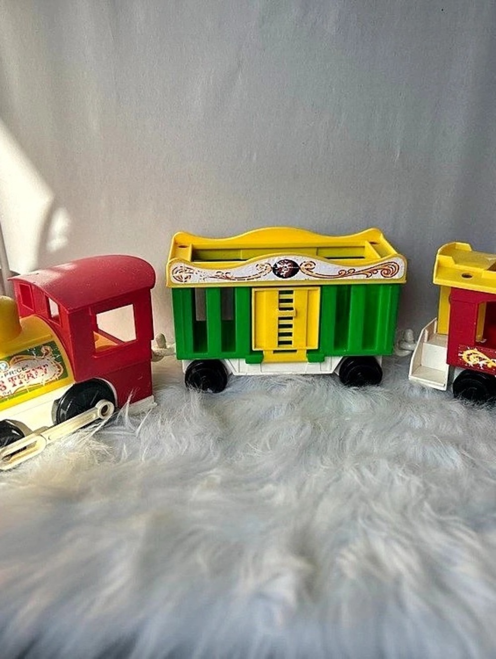 Fisher-Price Little People Circus Train #991 Green & Red